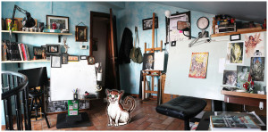 my studio - diego sever illustration